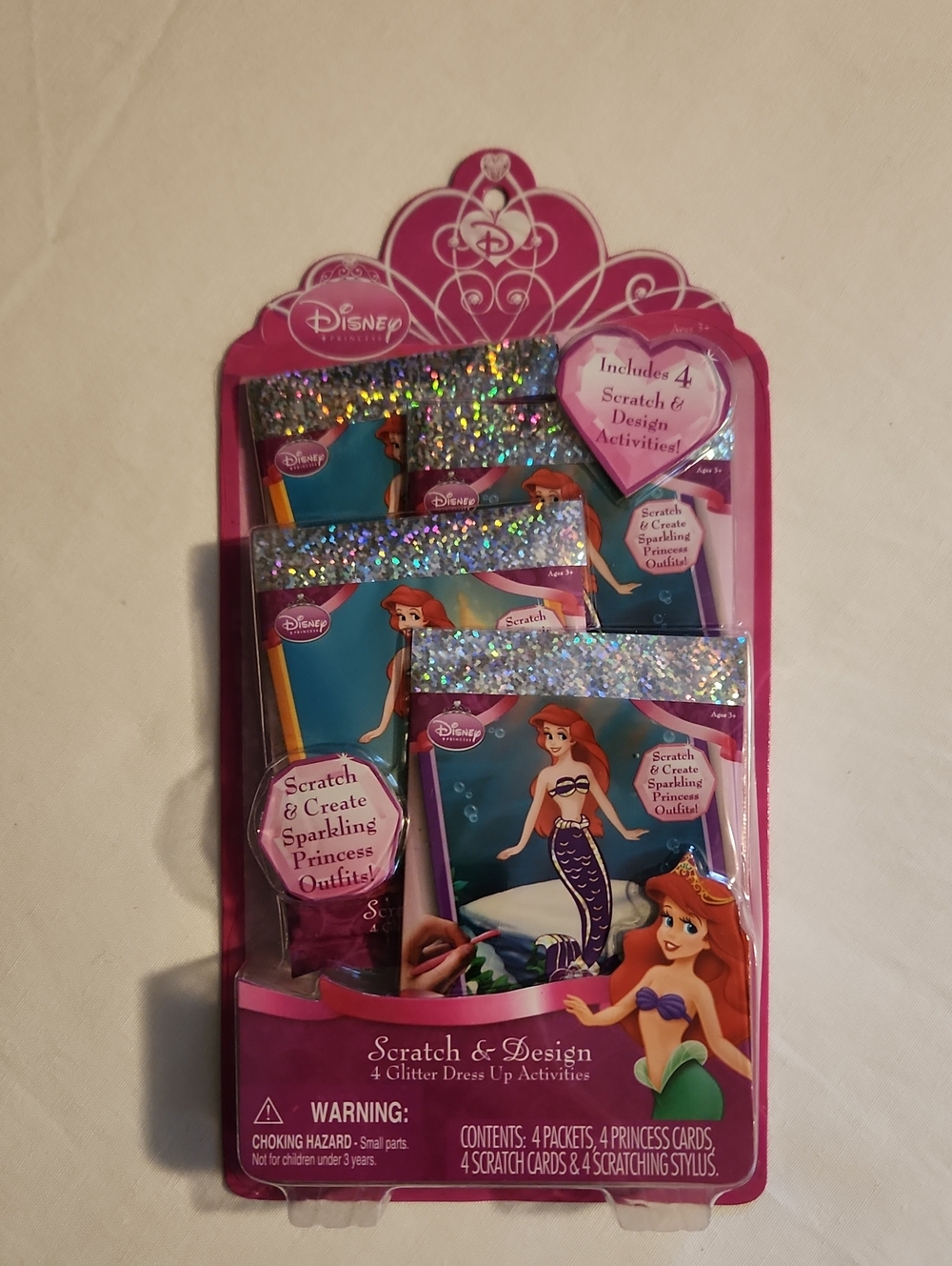 Disney Ariel Scratch & Design Activity Kit - Rare 2008